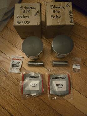 Bmp-f8p Wiseco Bikeman Arctic Cat 800 Piston Set
