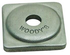 Asg-3775-500 Woodys Square Grand Digger Aluminum Support Plates - 5/16 Inch N