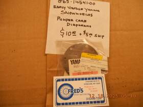 865-24541-00 Yamaha 865-14541-00 Vintage Snowmobile Carb Diaphram #865-24541-00 Nos Oem