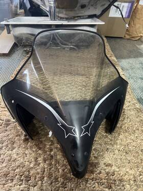 8gt-k72a0-00 Yamaha Oem Apex Black Windshield New