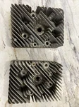 (2) 1974 1975 Vintage Snowmobile John Deere JDX8 Motor Cylinder Heads Good. Fixed Price $59.50.