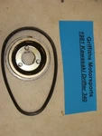 1981 Kawasaki Drifter 340 Recoil Cup Basket Bowl Boss Fan Pulley Belt. Fixed Price $24.00.