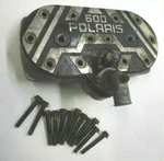 Oem 1999 Polaris Rmk 600 Cylinder Head Thermostat Cover Temp Sensor M72-2. Fixed Price $100.00.