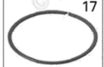 Ski-doo Rotax 800R Oem Semi Trapez Piston Ring 420815410. Fixed Price $24.99.