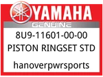 Yamaha Oem Part 8U9-11601-00-00 Piston Ringset Std. Fixed Price $40.99.