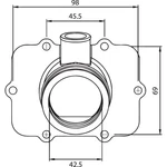 Kimpex Carburetor Flange For Ski-doo 07-100-33. Fixed Price $51.23.