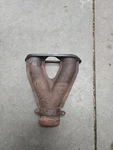 1980 John Deere Trailfire 340 Snowmobile Exhaust Manifold Y Pipe. Fixed Price $30.00.