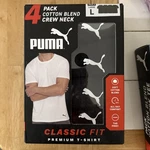 4-PACK Men's Puma Cotton Blend Classic Fit Crew Neck Shirts Sz Large Black. Fixed Price $20.00.
