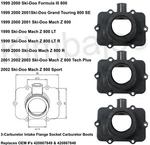 1999-2003 Ski Doo Formula Iii 800 Mach Z & Listed Carb Intake Boot Flanges. Fixed Price $188.34.