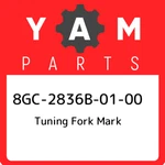 8GC-2836B-01-00 Yamaha Tuning Fork Mark 8GC2836B0100, New Genuine Oem Part. Fixed Price $33.60.