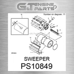 PS10849 Sweeper Fits John Deere (surplus Open Box). Fixed Price $233.94.