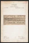 H Meyer 1886 Trademark Registration Sanitary Engine Construction Record. Fixed Price $13.49.