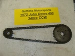 1972 73 John Deere Jd 400 Snowmobile CCW340 Drive Chain Gears Sprockets 16T 35T. Fixed Price $75.00.