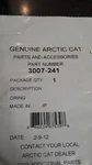 Arctic Cat 3007-241 Cylinder Head O Ring. Fixed Price $20.00.