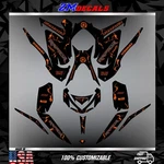 Yamaha Raptor 700R Graphics Kit 2013 2014 2017 2026 Decals Stickers Atv. Fixed Price $155.24.