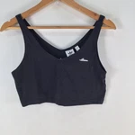 Adidas Womens Sports Bra Crop Top Size Black Stretch Sleeveless Vneck 127822. Fixed Price $13.73.