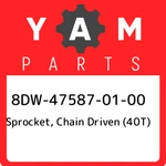 8DW-47587-01-00 Yamaha Sprocket, Chain Driven (40T) 8DW475870100, New Genuine Oe. Fixed Price $205.15.