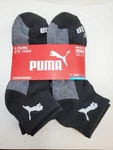 Puma Men's Drycell Qter Crew Socks 6 Pack Black/gray Size 10-13. Fixed Price $16.99.