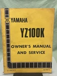 Yamaha LIT-11626-03-78 YZ100K Owner's Manual And Service 5X3-28199-11. Fixed Price $26.81.