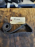 Vintage Yamaha Snowmobile Triple Roller Chain 32 Link 17 Tooth Upper Gear. Fixed Price $25.00.