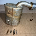 Ski-doo Mxz 670 Exhaust Silencer Muffler Pipe Rave Rotax 1996. Fixed Price $299.00.