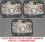 3 Carburetor Float Needle Valve Seat Bowl Gasket Kit Arctic Cat Zrt 600 800. Fixed Price $54.90.