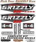 Yamaha Grizzly Oem Atv Tank Decal Graphic Sticker Kit 350 450 550 660 700 4X4. Fixed Price $39.99.