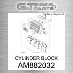 AM882032 Cylinder Block Fits John Deere (surplus Open Box). Fixed Price $3889.21.