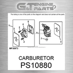 PS10880 Carburetor Fits John Deere (surplus Open Box). Fixed Price $128.48.