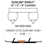 Woodys Dooly Carbide Wear RODS-6IN. For 2006-2007 Ski-doo Mx Z 440 Snowmobile. Fixed Price $163.88.