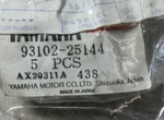 Genuine Nos Yamaha Oil Seal 93102-25144-00 93103-25125-00 Piece. Fixed Price $12.50.