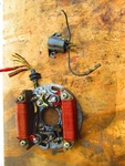 1973 Arctic Cat Panther 440 Chassis 0250-014 Magneto Assy. Fixed Price $75.00.