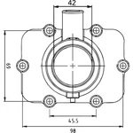 Kimpex Carburetor Flange For Ski-doo 07-100-44. Fixed Price $49.14.