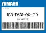 Yamaha Genuine Piston (std) 1P8-11631-00-C0. Fixed Price $103.19.