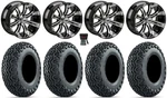 Lsi Casino 14" Golf Wheels Machined 23" Predator A/t Tires E-z-go & Club Car. Fixed Price $788.00.