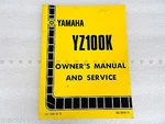 Yamaha LIT-11626-03-78 Owner's Manual & Service YZ100K. Fixed Price $34.99.