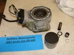 2001 Arctic Cat ZR600 Oem Scem Cylinder Piston Ring Powervalve Cable Apv 88BA. Fixed Price $288.00.
