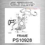 PS10928 Frame Fits John Deere (surplus Open Box). Fixed Price $57.31.