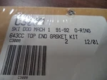 Ski-doo Cometic New Top End Gasket Kit C3008 1991-1992 643CC #0316. Fixed Price $33.99.