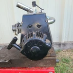Rare Vintage Rockwell- Jlo 100CC 2 Stoke Engine Model Number L99L (running). Fixed Price $499.99.