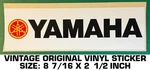 Yamaha Motorcycles Vintage Original Vinyl Decal Sticker. Fixed Price $7.96.