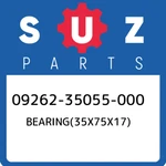 09262-35055-000 Suzuki BEARING(35X75X17) 0926235055000, New Genuine Oem Part. Fixed Price $115.27.