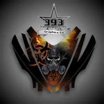 Arctic Cat M7 M8 M1000 Crossfire 05-11 Graphics Hood Decal Kit Bio Skull Orange. Fixed Price $72.46.