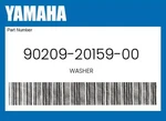 Yamaha Genuine Washer 90209-20159-00. Fixed Price $7.72.