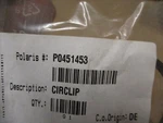 Polaris Oem New Snap Ring Circlip 0451453 #0797. Fixed Price $7.99.