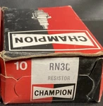 RN3C Champion Resistor Spark Plugs Nos Box Of 10. Fixed Price $25.33.