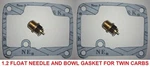 Carb 1.2 Float Needle Valve & Bowl Gasket Ski Doo 02-20 300F 550F Snowmobiles. Fixed Price $59.99.