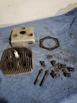 Jlo Rockwell Engine L-372 L-380 Single Cylinder Head Snowmobile Gasket Shield. Fixed Price $50.00.