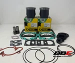 1991 Ski-doo Mach 617 Engine Rebuild Kit 76.50MM Pistons Gaskets Seals. Fixed Price $214.95.
