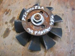 1974 Arctic Cat Panther 440 F/c Cooling Assy W/fan Pulley,and Shims 3000-165. Fixed Price $45.00.